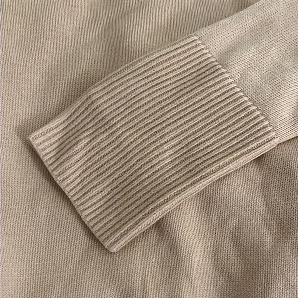 Beige Ribbed Sweater - Picture 3 of 4